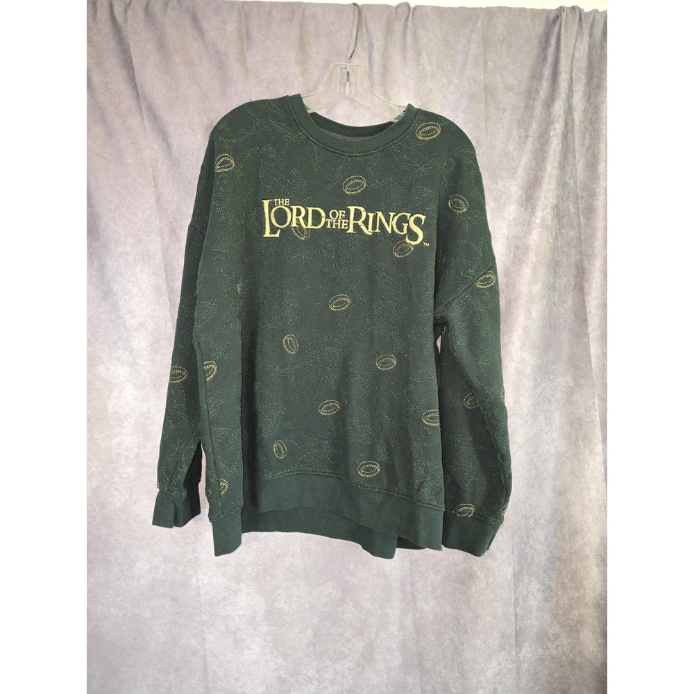The Lord Of The Rings Embroidered Leaves of Lorien Boxlunch Crewneck Size XL
